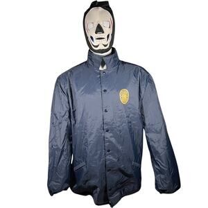 Hilton XX-Large Vintage Security Coach Jacket Navy Blue 90s Utility Workwear